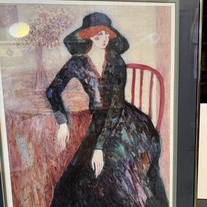 Lady Rodney by Barbara A Wood Signed, Professionally Framed